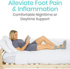 Vive Plantar Fasciitis Night Splint Plus Trigger Point Stretch Wedges - Soft Leg Brace Support, Orthopedic Sleeping Immobilizer Stretch Boot (X-Large: Men's: 11.5-12.5, Women's: 12.5-14)