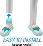 New Beach Sandal Walker Ski Glides for 1" Walker Tubes - 1 Pair (Turquoise)
