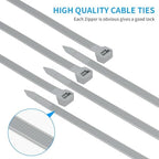 Armpow 18 inch Yellow Zip Ties Heavy Duty 100 PACK, 200 LBS Ultra Exclusive Strong Plastic Wire Ties, Large Cable Ties Extra Long Tie Wraps, Indoor and Outdoor UV Resistant