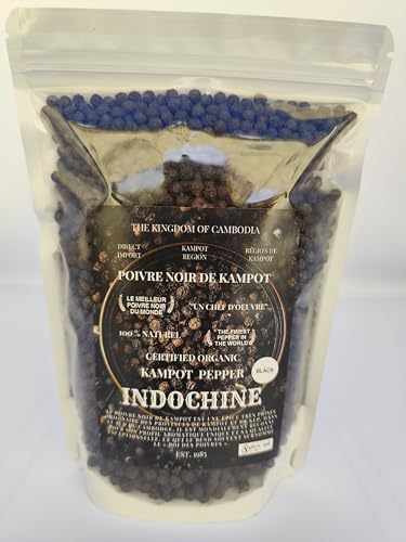 Organic Kampot Pepper Rare Cambodian Peppercorns Black 4 Ounce