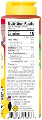 FilaManila Spicy Banana Ketchup, No Tomato Condiment Filipino Sauce & Condiment, Sweet and Spicy Banana Ketchup – 12 Ounce Resealable Bottle, Award-Winning, Vegan, No MSG, Gluten Free, Dairy Free (1 Pack)