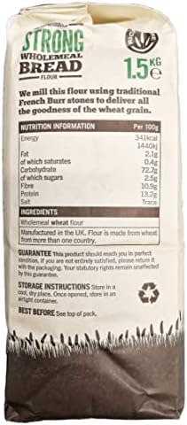 Marriage's Strong Stoneground Wholemeal Flour 1.5kg - Pack of 2