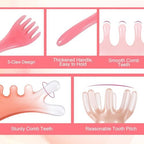 4 Pack Head Massager Scalp Comb Resin Scalp Stress Relax Tool Gua Sha Five Claw Massage Tool Portable Scalps Stress Relax Tools Manual Hair Scalps Massager for Father's Day Mother's Day Birthday Gifts