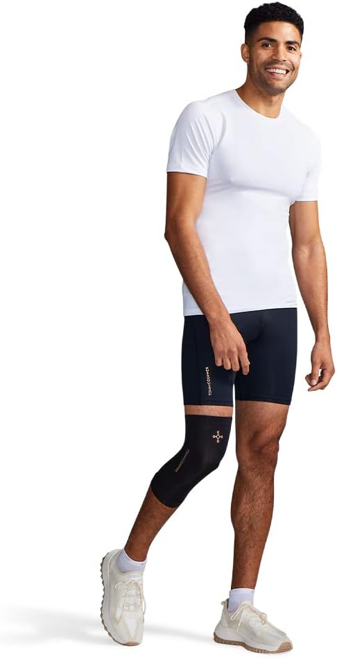 Tommie Copper - Unisex Core Compression Knee Sleeve - Black – Large
