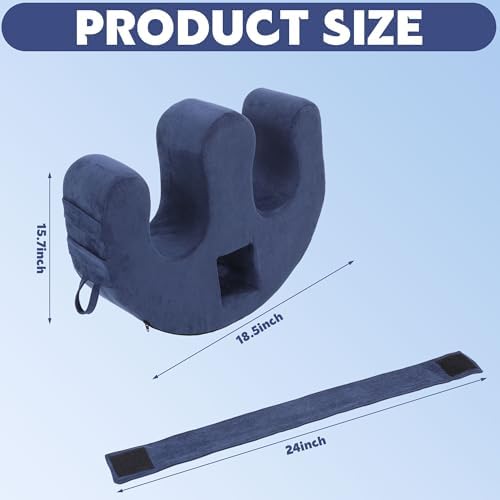 MABOZOO Patient Turning Device with Handle Hole, U-Shaped Velvet Turning Pillow Bedridden Nursing Pillow, Helping The Elderly Turn Over Pillow for The Elderly, Paralyzed, Disabled, Bedridden Patient