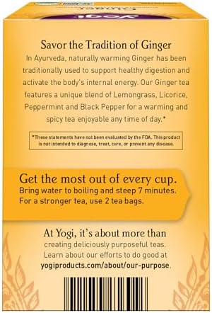 Yogi Tea, Ginger, 1.12 Ounce