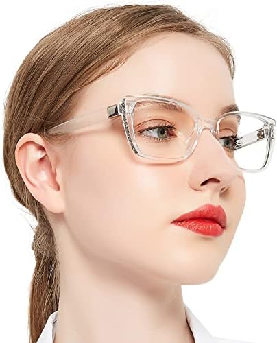 OCCI CHIARI Women's Reading Glasses 1.75 Stylish Readers Women 0 100 150 200 250 300 350 400 500 600 (Transparent, 1.75)