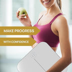 INEVIFIT Bathroom Scale, Highly Accurate Digital Bathroom Body Scale, Measures Weight up to 400 lbs. Includes Batteries