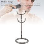 Brrnoo Stainless Steel Shaving Brush Holder Stand with Universal Fit, Air Drying Design, Compact Size, Suitable For Most Brush and Beard Trimmer