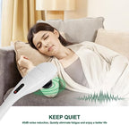 MEGAWISE Handheld Back Massager | Deep Tissue Percussion Relief for Back, Neck, Shoulders, Waist Legs, Full Body for Improved Blood Circulation and Fatigue Relief (Pearl White 6Ft Corded)