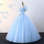 Datangep Women's Lace up Ball Gown Long Quinceanera Dress with Pleated Straps