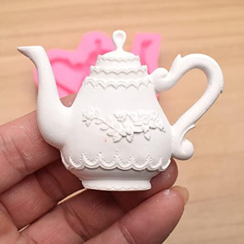 Cartoon Cute Teapot Shape Handmade Silicone dant Mold Chocolate Sugar Craft Mold Candle Resin Crafts Gift Silicone