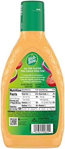 Wish-Bone Creamy French Salad Dressing,15 FL OZ,(Pack of 3)