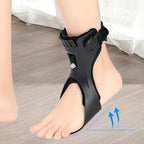 A Pair Drop Foot Brace - Ankle Foot Orthosis For Men Women, Adjustable Ankle Foots Orthosis Support With Inflatable Air-bag Lining, Can Be Worn With Shoes, For Recovery Of Strokes Hemiplegia
