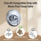 Replacement for Moen T2151 Brantford Posi-Temp Valve Trim Kit, Pressure Balancing Tub and Shower Lever Handle，Chrome