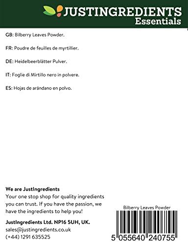 JustIngredients Bilberry Leaves Powder 1 Kg
