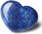 MAIBAOTA 45 mm Lapis Lazuli Stone Large Heart Stone Healing Crystals Natural Crystal Heart Reiki Gemstone Polished Heart Shaped Rocks Meditation Mothers Day Crystal Gifts for Mom Her