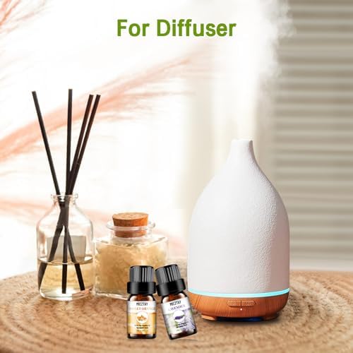 Essential Oils Set - 10x5ML Premium Essential Oil Kit for Candle Making, Diffusers, Massages, Aromatherapy, Skin Care - Lavender, Eucalyptus, Peppermint, Tea Tree, Sandalwood Aromatherapy Oils