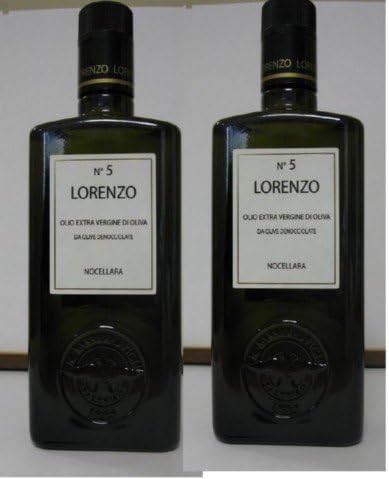 Lorenzo N.5 Extra Virgin Olive Oil (2 X 500ml Bottles) (Sicilian)