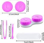 VOCOOL 16 Pcs Portable Contact Lens Tools Set, Inserter/Remover and Tweezer with Soft Tip Mini Eye Contact Case Box for Travel