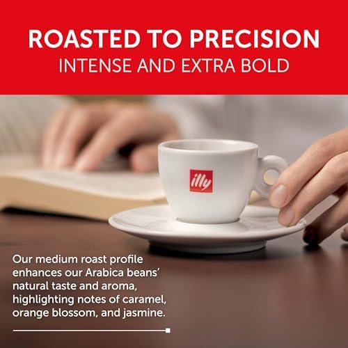 illy Espresso Compatible Capsules, Coffee Pods for Nespresso Original Line Machine, Classico Medium Roast, 100% Arabica, Premium Italian Coffee, Single Serve, 10 Count, 10 Pack