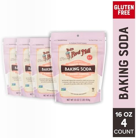 Bob's Red Mill Baking Soda, 16oz (Pack of 4) - Non GMO, Vegan, Paleo Friendly, Kosher