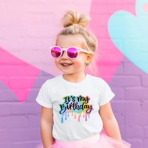 It's My Birthday Girl Shirt 4th 5th 6th 7th 8th 9th 10th 11th 12th Graphic Tee for Kids Party Cute Girls Tshirts Tees
