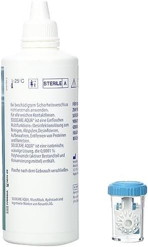 Solocare Aqua Pflegemittel Systempack (4 x 360ml) für weiche Kontaktlinsen
