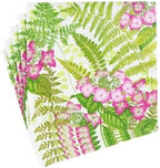 Caspari Fern Garden Luncheon Napkins - 2 packs of 20 Napkins