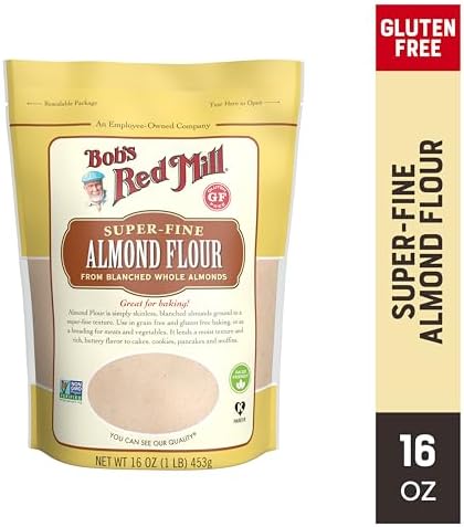 Bob's Red Mill Blanched Almond Flour, Finely Sifted - 16 Ounce (Pack of 1) - Non-GMO, Gluten Free, Paleo, Vegan, Keto Friendly