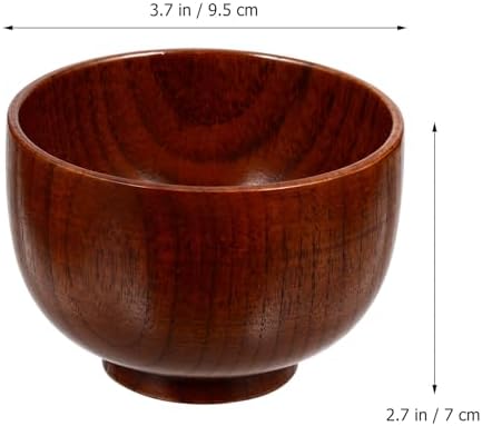 Wooden Shaving Soap Bowl Mug Cup Thickened Shaving Soap Container for Men Traditional Wet Grooming Accessory