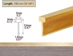 CMYUN Solid Brass Transition Strip/Gap Cover Bar/Carpet Edge Trim, Non-Slip Strips Carpet Floor Edge Trim for Home Office, Decor for Wall Furniture(Size:W5xH12mm(0.2"x0.47"))