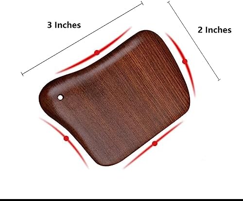 Wooden Gua Sha Massager Tool,Wooden Gua Sha Scraping Massage Tool,Sandalwood Gua Sha Board Acupuncture Point Massager,1 Pieces.