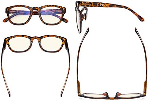 Eyekepper Blue Light Filter Reading Glasses - UV420 Protection Computer Reader Eyeglasses - Tortoise +0.75