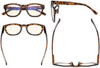 Eyekepper Blue Light Filter Reading Glasses - UV420 Protection Computer Reader Eyeglasses - Tortoise +0.75