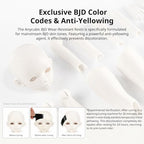 ANYCUBIC BJD Wear-Resistant 3D Printer Resin, Anti-Impact Flexible Joint 3D Resin for Ball-Jointed Dolls, Ideal Skin Tone for Action Figures & Dolls, Mia White, 1kg
