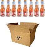 RAMUNE Japanese Soft Drink multi-pack, 8 Bottles, 6.76 Fluid Ounce (Orange)