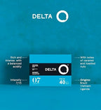 Delta Q DeQafeinatus Decaf Espresso Capsules for Delta Q Machines, Intensity 7 Coffee Pods with Caramel & Dried Fruit Notes, XL Pack, 40 Pods