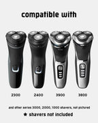 SH30 Replacement Heads Compatible with Norelco Replacement Heads Philips Norelco Shaver 2400 Replacement Blades, 3 - Pack Series 3000 Replacement Blades for 2400 X3001/90 3900 S3341/92, Gifts for Men
