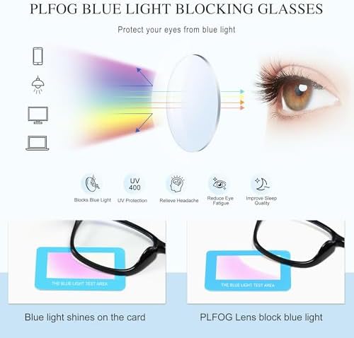 Blue Light Glasses For Woman Men - Anti Eyestrain Computer Gaming Eyeglasses Blue Light Blocking Glasses