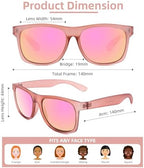 Full Reader Sunglasses Women Men, Womens Mens Reading Sun Glasses Mirroed Pink Blue Lenses Outdoor Not Bifocal Mirrored Pink, 2.0