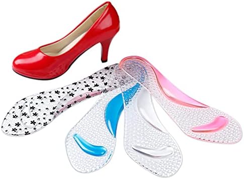Silicone High Heel Cushion Inserts Gel Sandal Insoles High Arch Support Pads Shoe Pump Cushions Ball of Foot Inserts for Women Men Clear