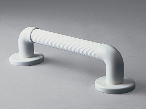 Homecraft Moulded Fluted Grab Rail, Durable PVC Safety Rail and Mobility Aid for Bathroom for Elderly, Disabled and Handicapped Users, Indoor and Outdoor Attachment, 38cm