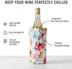 Wine Bottle Cooler Sleeve, Insulated Wine Chiller Sleeve 2-Pack Reusable Drink Chiller for White Wine, Champagne, Water Bottles & More
