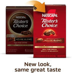 NESCAFÉ Taster's Choice, Instant Coffee Packets, Light Medium Roast Coffee, House Blend, 12 Boxes (72 Packets)