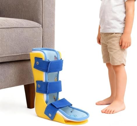 Pediatric AFO Kids Ankle Foot Brace Drop Foot Splint for Child Toddler Ankle Foot Orthosis Night Splint (Right Foot, Small)