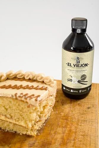 Mexican Vanilla Extract- El Viejon (250 ml/8.3 Fl Oz) Dark