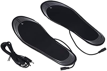 2Pcs Heated Shoe Insoles EVA USB Charging Tailorable 35 to 44 Yards Soft Even Heating Insoles
