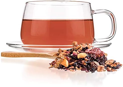 Tealyra - Sweet Berry Compote - Hibiscus - Cherry - Raspbery - Herbal Fruity Loose leaf Tea - Vitamins Rich - Hot and Iced - Caffeine-Free - 112g (4-ounce)