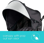 Summer Infant Ingenuity 3Dlite Convenience Stroller,Jet Black–Lightweight Stroller with Aluminum Frame,Large Seat Area, 4 Position Recline, Extra Large Storage Basket– Infant Stroller for Travel&More